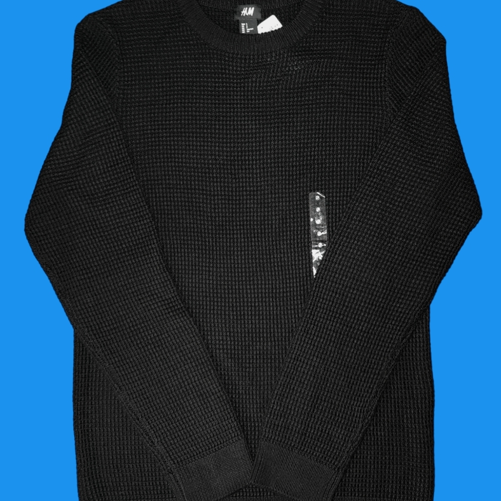H&M Men's Black Sweater Small